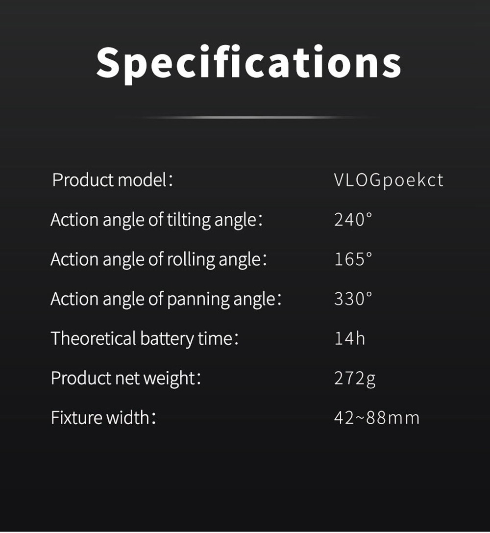 Feiyu Tech VLOG 3-Axis Handheld Gimbal Stabilizer for Smartphone - Pink