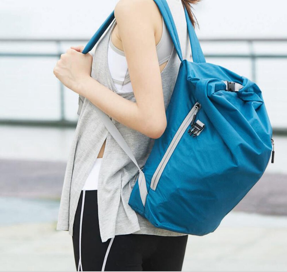 Xiaomi 90 Fen Multi-function Sports Foldable Backpack Unisex Outdoor Travel Rucksack 20L From Xiaomi Youpin - Blue