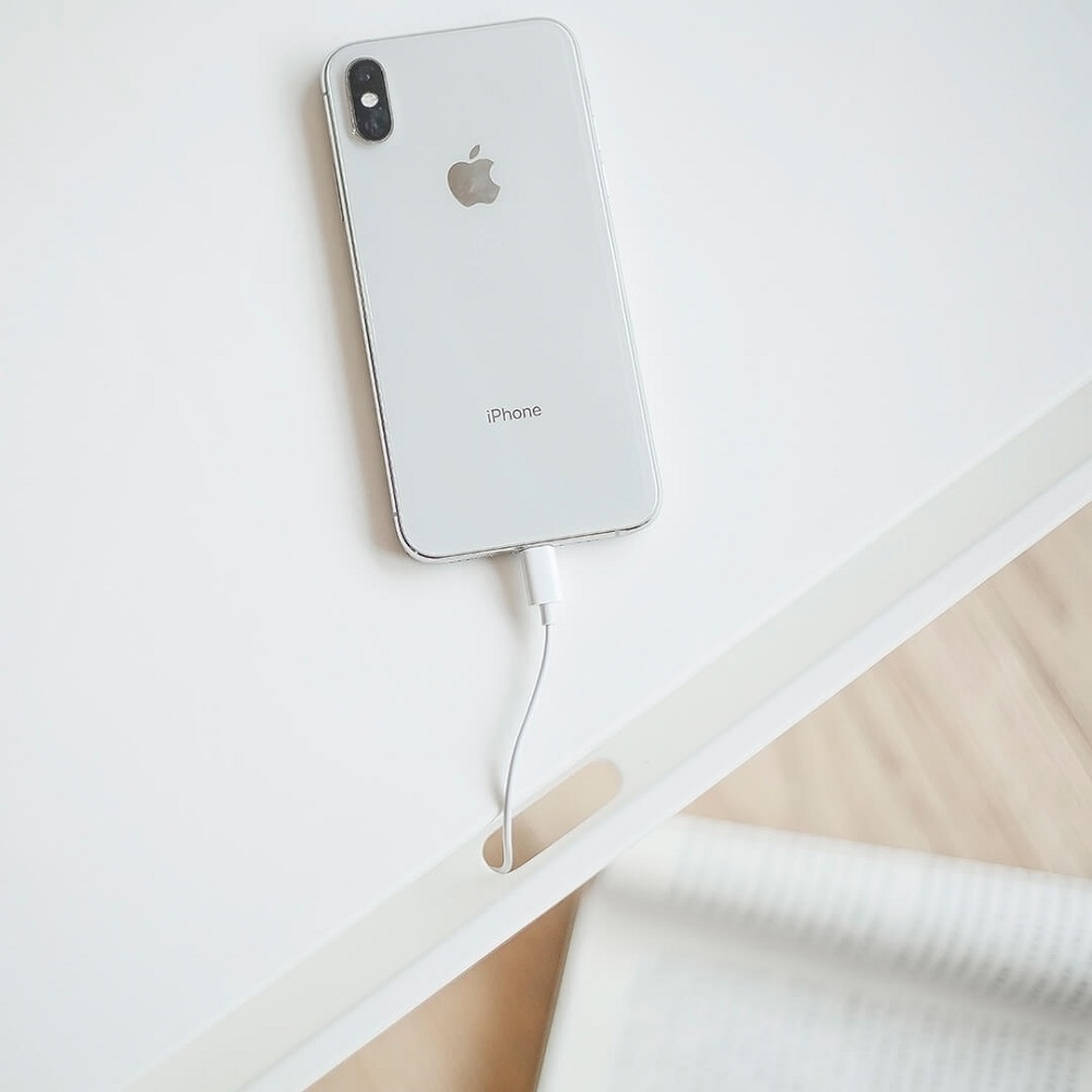 Jazy Multifunction Folding Small Square Table Flat Card Slot Charging Hole from Xiaomi Youpin - White