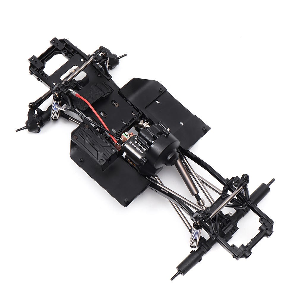 Upgrade Parts Metal Frame Chassis For SCX10 II 1/10 Rock Crawler Climbing RC Car Vehicle Models Parts With 540 Motor
