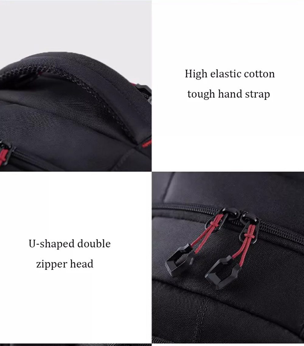 Xiaomi UREVO 25L Multi-functional Backpack Waterproof 15-inch Laptop Bag Outdoor Travel Rucksack For Xiaomi Youpin- Black