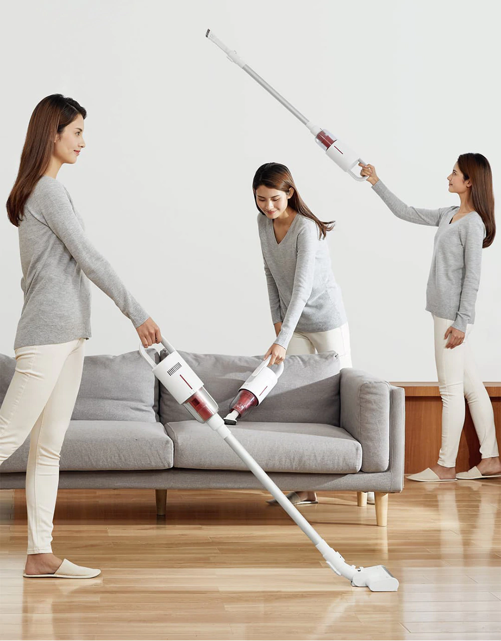 [Global Version] Xiaomi Deerma VC20 Cordless Vacuum Cleaner Handheld Stick Aspirator Mute 5500Pa for Home Car - White