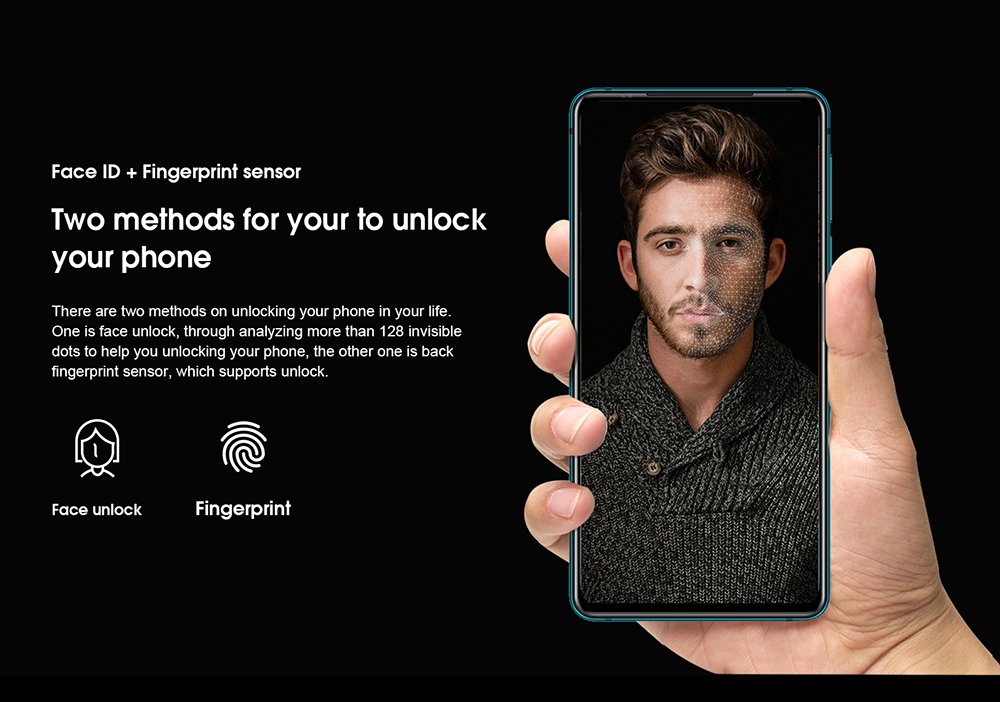 Elephone U2 6.26 Inch Mobile Phone Android 9.0 MT6771T P70 Octa Core FHD+ 6GB 128GB 16MP 3250mah Smartphone