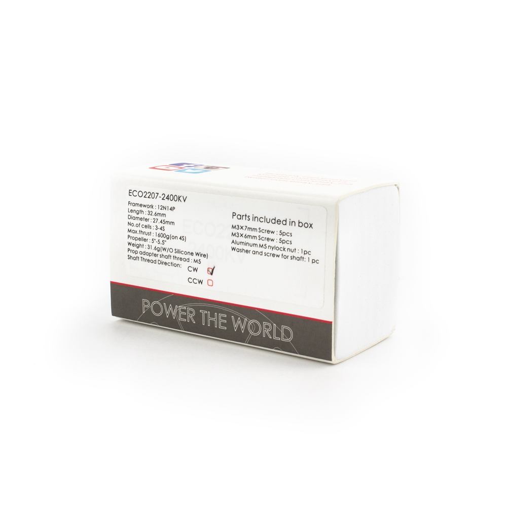 Emax ECO Series 2207 2400KV 3-6S CW Brushless Motor For FPV Racing FPV RC Drone