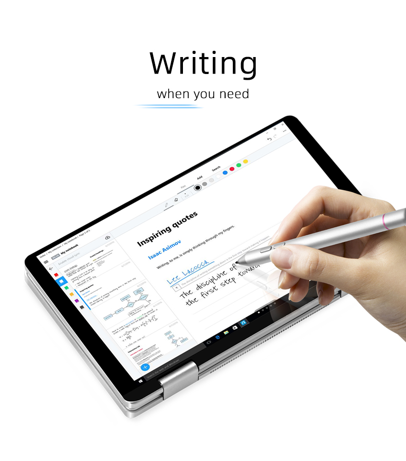 One Netbook One Mix 1S Yoga Pocket Laptop Intel Celeron 3965Y Dual-Core (Silver) + Original Stylus Pen (Silver)