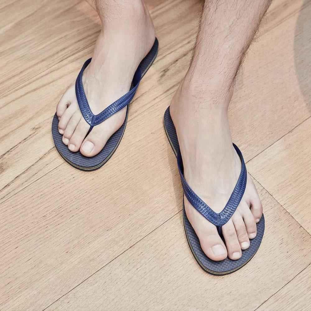 Xiaomi UREVO Unisex Fashion Flip Flops Soft Non-slip Lightweight Couple Beach Slippers EU36 - White