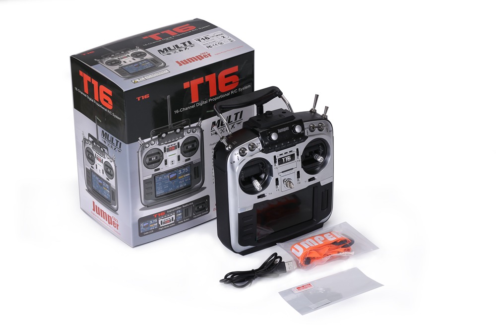 Jumper T16 Plus Open Source Multi-protocol Radio Transmitter With HALL Sensor Gimbal For FPV Racing Drone - Mode 2