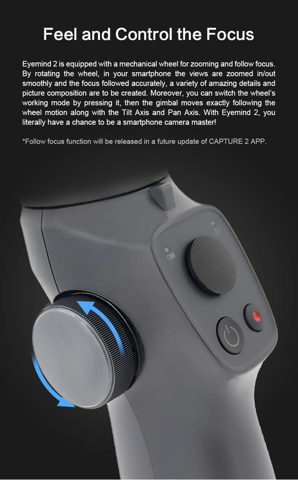 MeterMall Beyondsky Eyemind 3-axis Gyro Intelligent Handheld Gimbal Stabilizer for Smartphone
