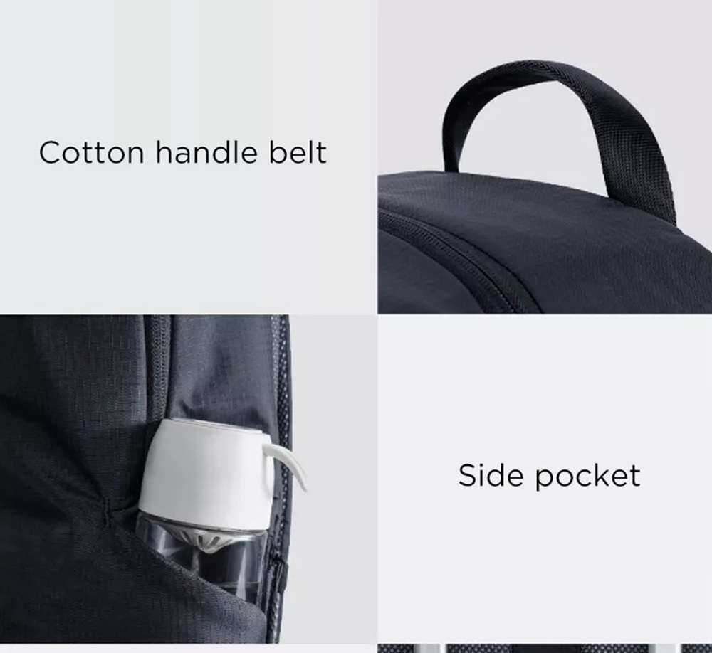 Xiaomi 23L Sports Leisure Backpack Waterproof 15.6-inch Laptop Bag Outdoor Travel Rucksack - Black
