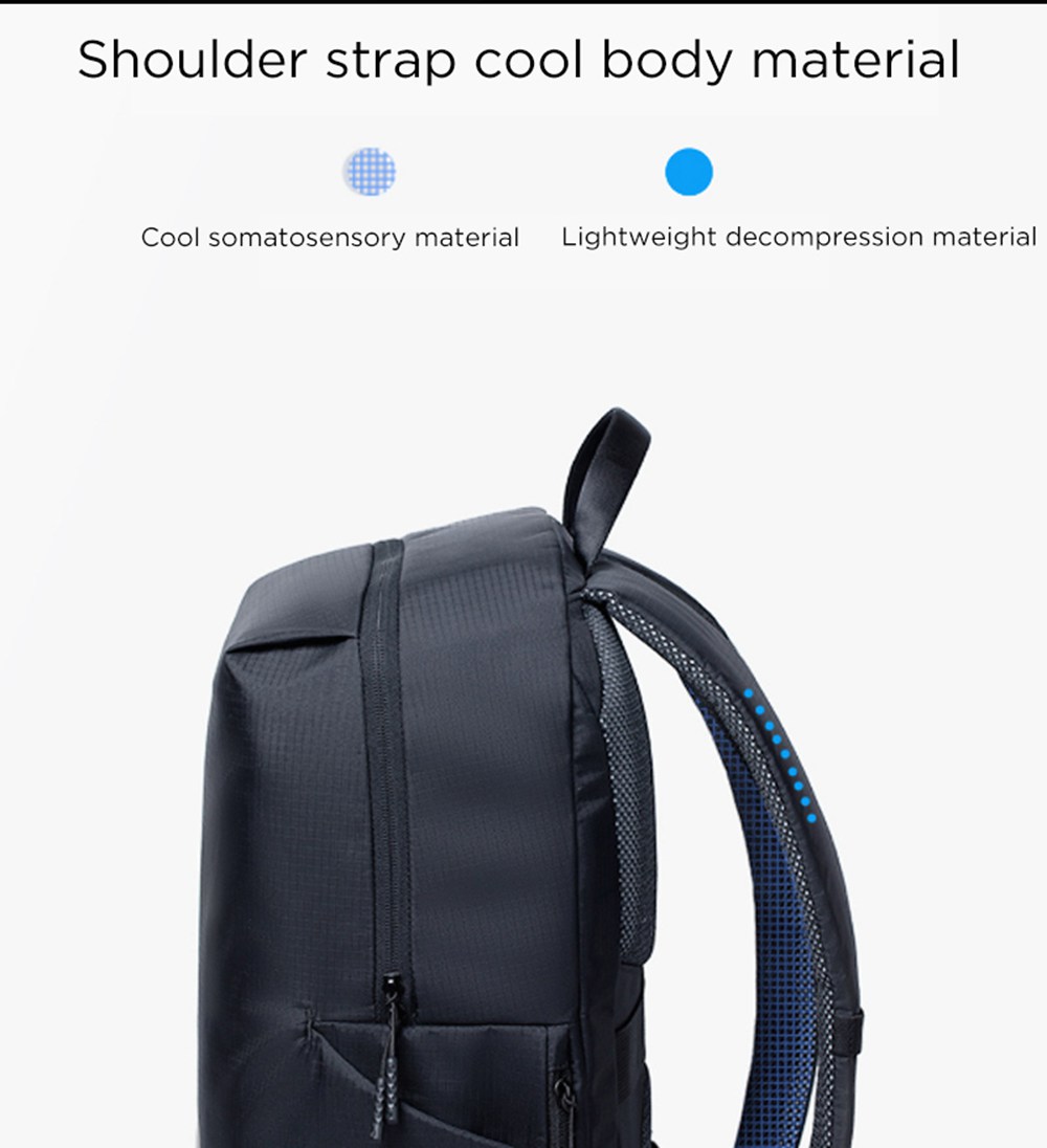 Xiaomi 23L Sports Leisure Backpack Waterproof 15.6-inch Laptop Bag Outdoor Travel Rucksack - Gray