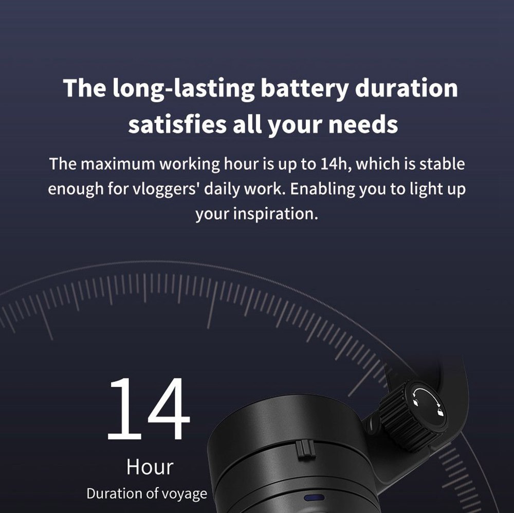 Feiyu Tech VLOG 3-Axis Handheld Gimbal Stabilizer for Smartphone - Black