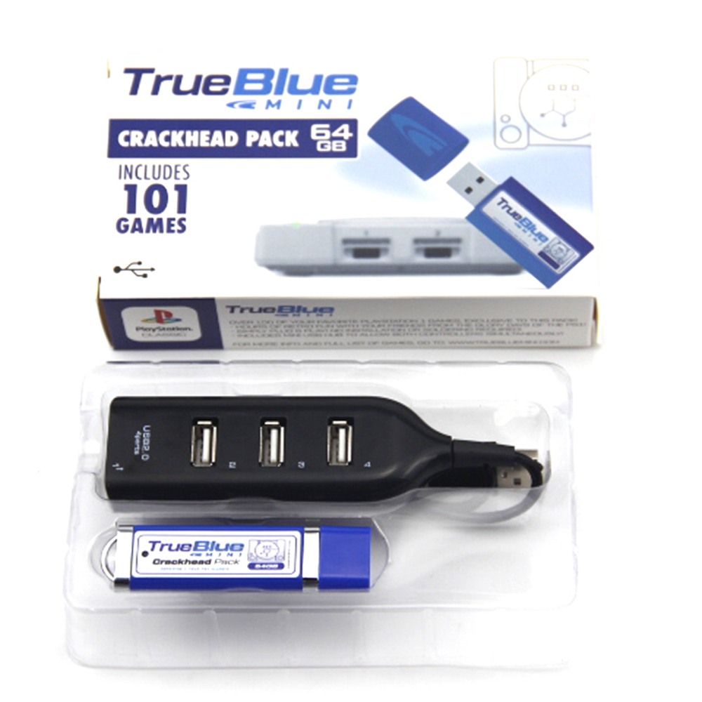 True Blue Mini 101 Games Weed Pack 64GB Crackhead Pack for PlayStation Classic Games Accessories