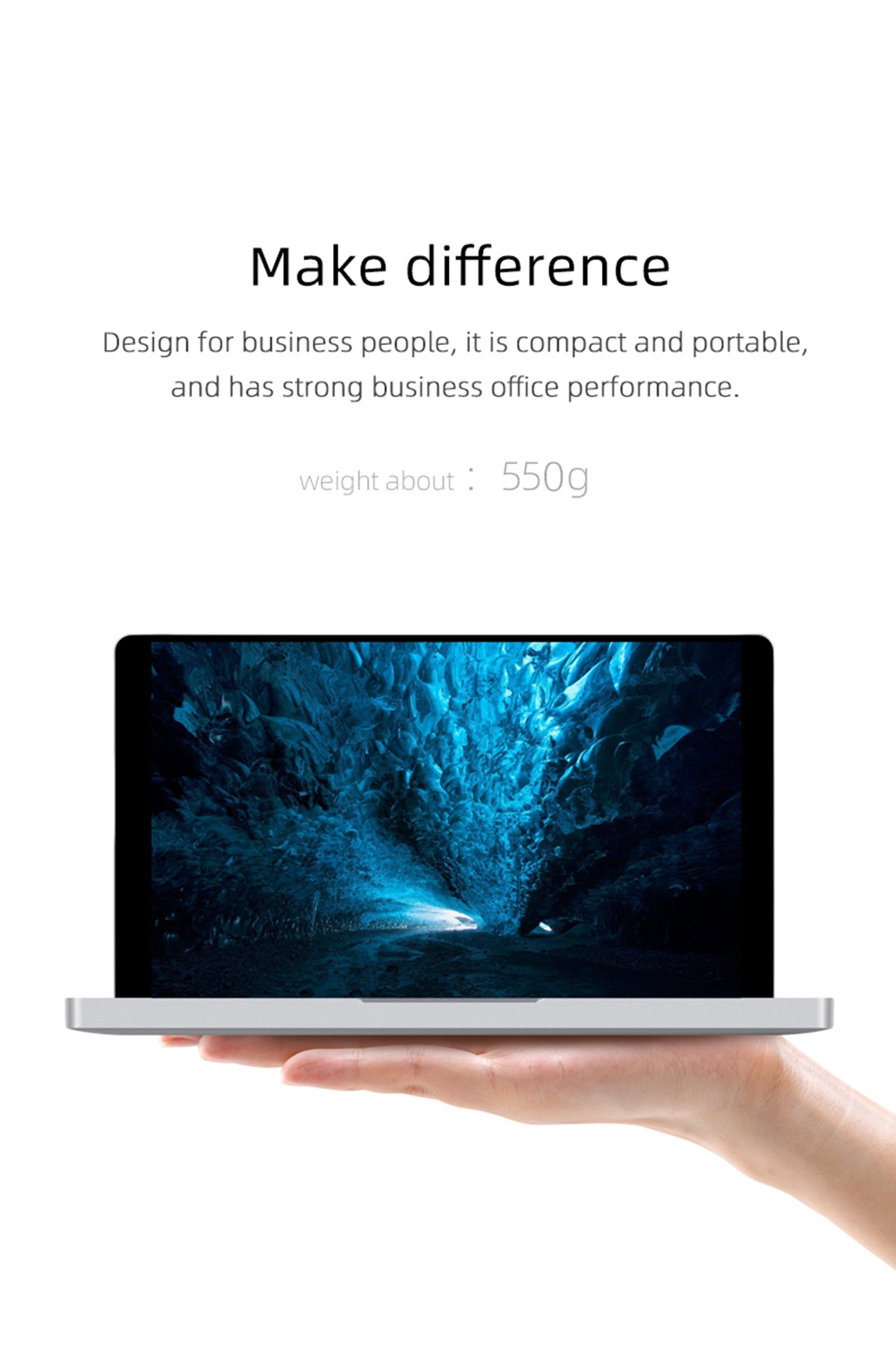 One Netbook One Mix 1S Yoga Pocket Laptop Intel Celeron 3965Y Dual-Core (Silver) + Original Stylus Pen (Silver)