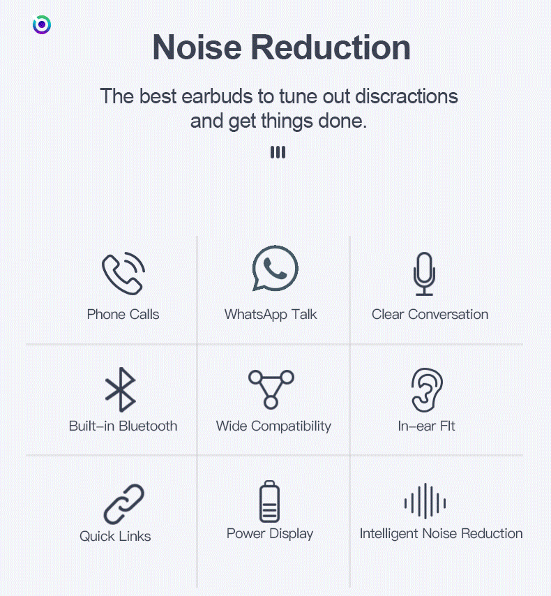 i10 TWS Bluetooth 5.0 Earbuds Tap Control Automatically Pairing - White