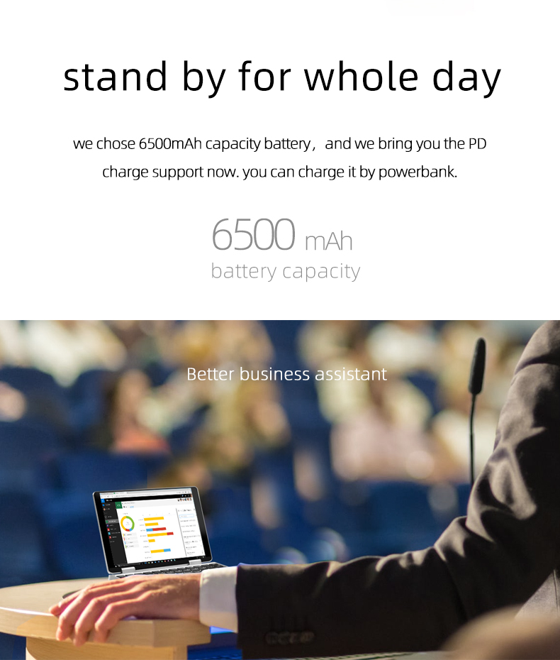 One Netbook One Mix 1S Yoga Pocket Laptop Intel Celeron 3965Y Dual-Core (Silver) + Original Stylus Pen (Silver)