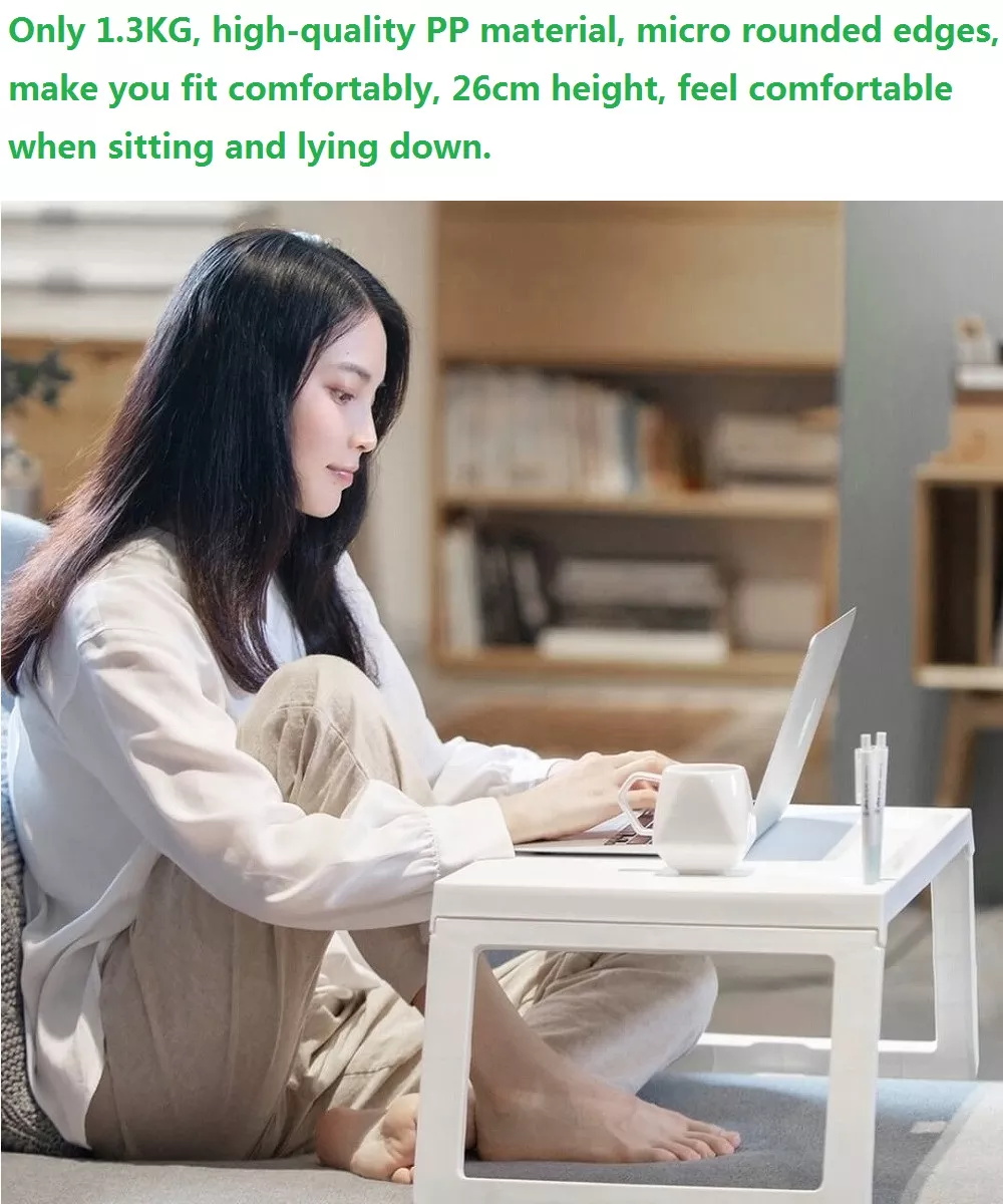 Jazy Multifunction Folding Small Square Table Flat Card Slot Charging Hole from Xiaomi Youpin - White