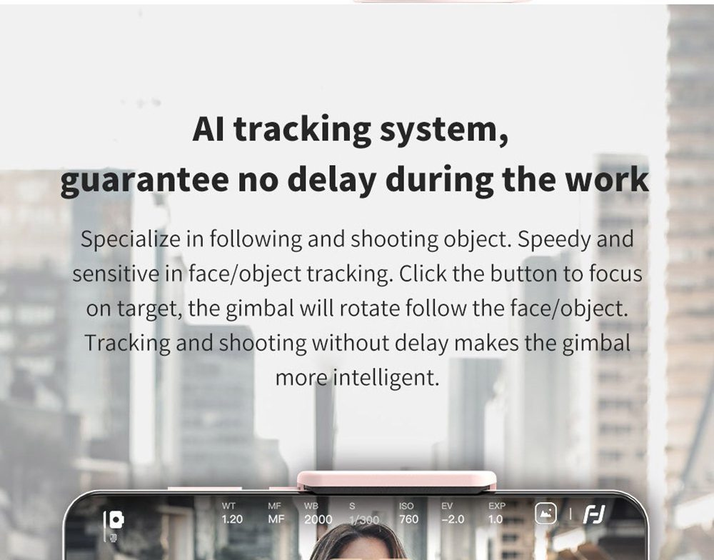 Feiyu Tech VLOG 3-Axis Handheld Gimbal Stabilizer for Smartphone - Pink