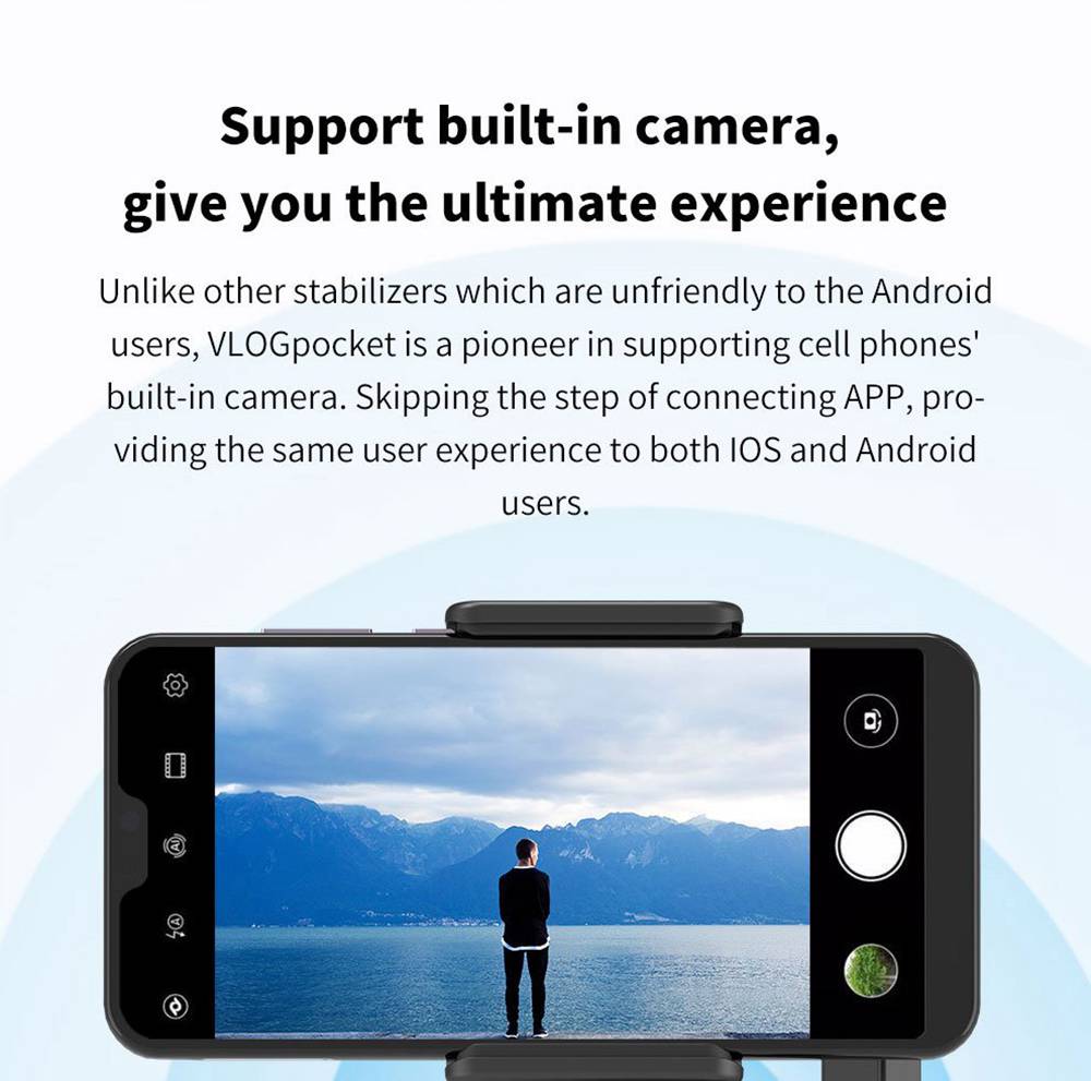 Feiyu Tech VLOG 3-Axis Handheld Gimbal Stabilizer for Smartphone - Black