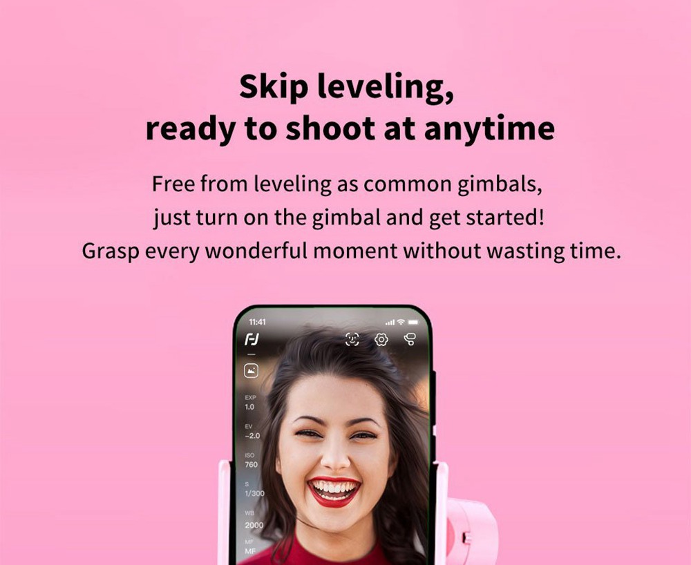 Feiyu Tech VLOG 3-Axis Handheld Gimbal Stabilizer for Smartphone - Black