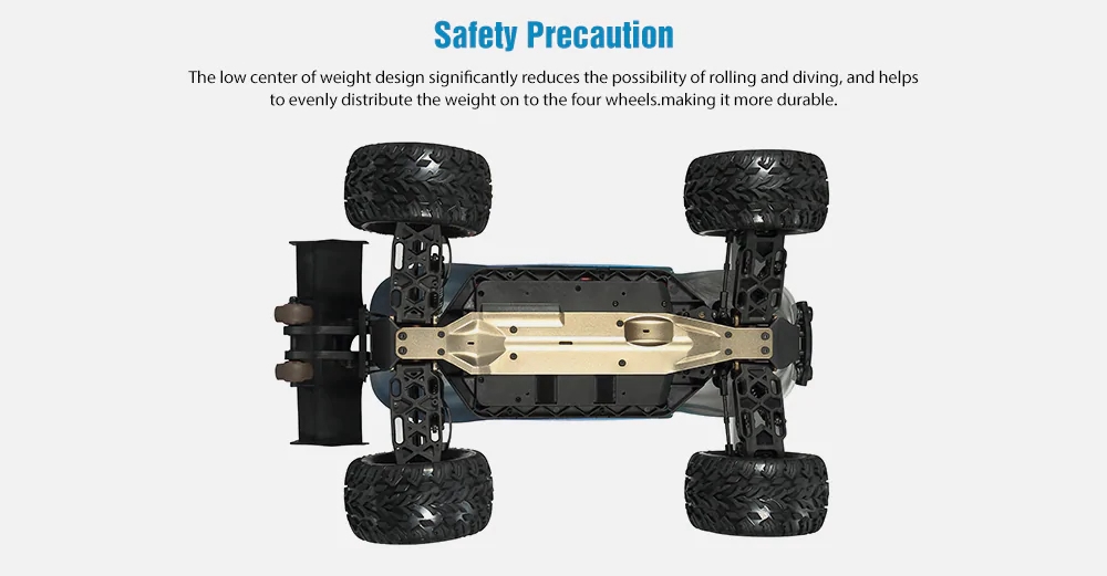 VKAR Racing BISON V3 1/10 2.4G 4WD Off-road Monster Bruggy RC Car With Matel Bottom Plate RTR