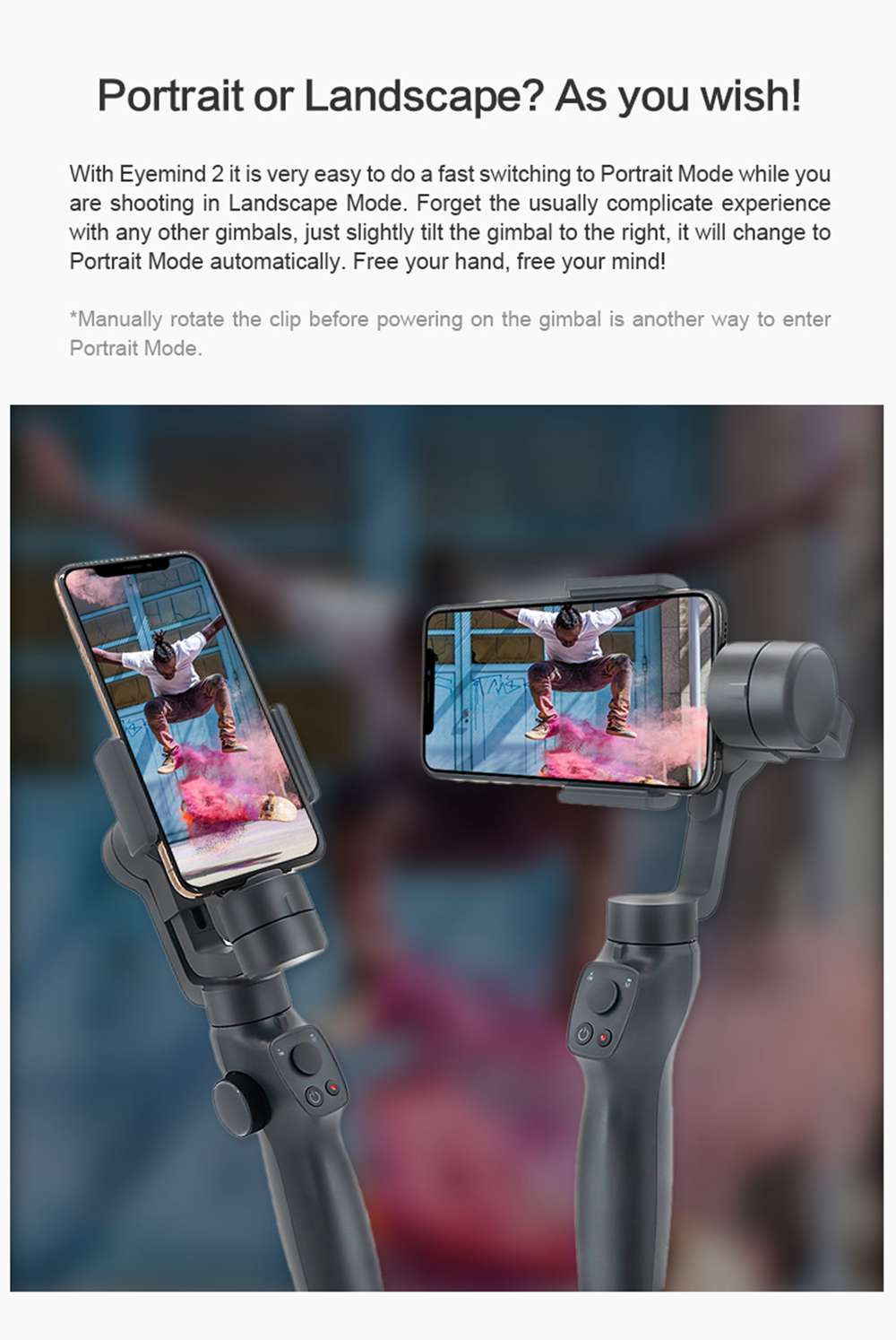 BEYONDSKY EYEMIND 2 3Axis Mobile FPV Handheld Gimbal Stabilizer