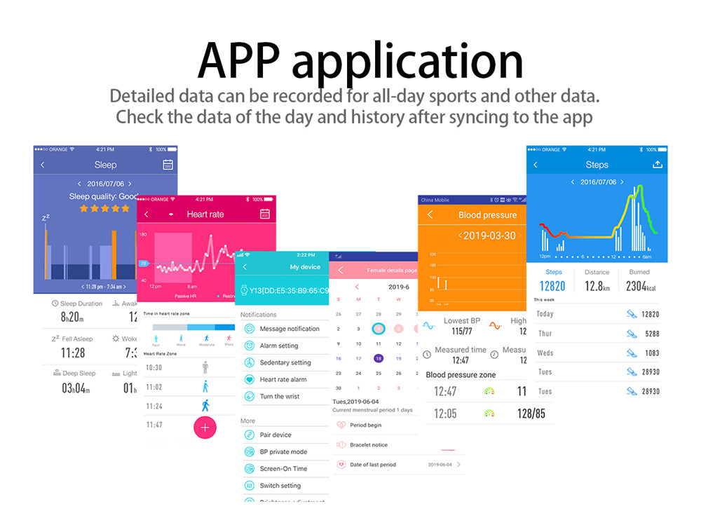 Makibes Q20 Smartwatch Blood Pressure Monitor 1.22 Inch IPS Screen IP67 Water Resistant Heart Rate Sleep Tracker Metal Strap - Pink