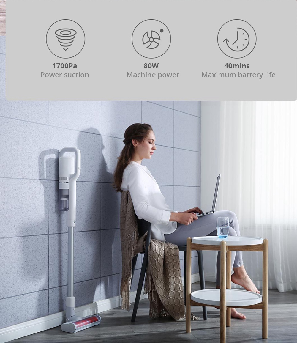 [Global Version]Xiaomi Roidmi F8E Cordless Stick Vacuum Cleaner Portable Handheld Strong Suction - Gray