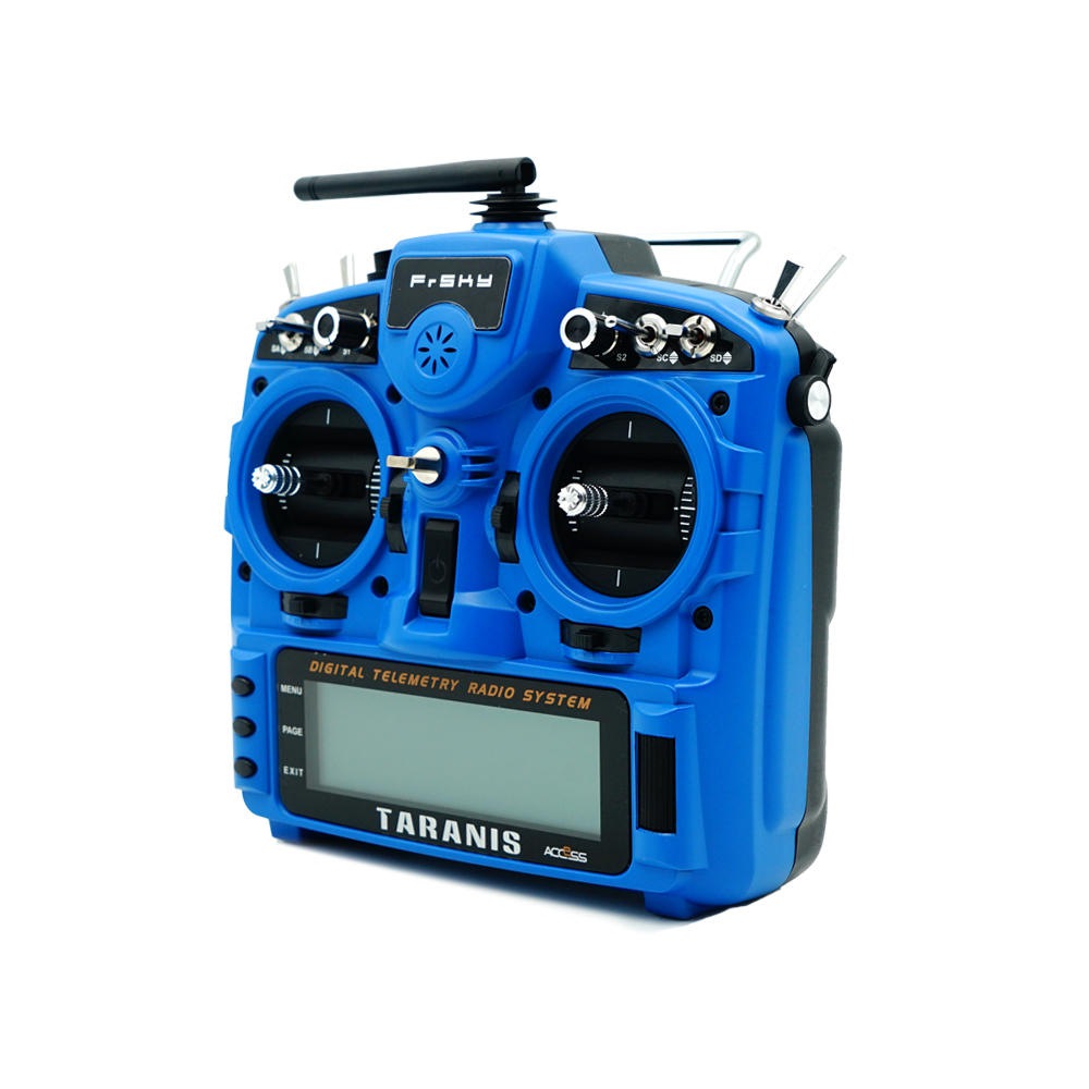 Mode 2 Frsky Taranis X9D Plus 2019 2.4G 24CH OpenTX System ACCESS Protocol Radio Transmitter With G9D Gimbal FPV Racing Drone - Blue