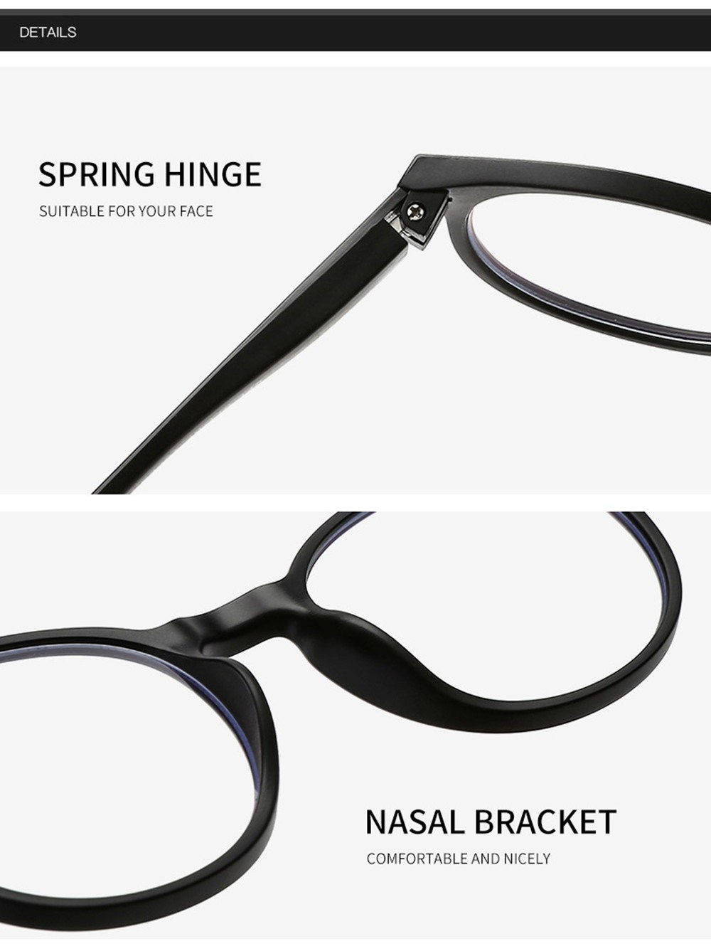 VENEHAUS Anti Blue Ray Glasses - Black