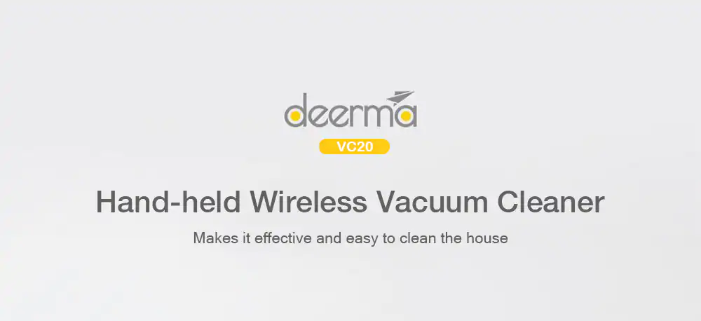 [Global Version] Xiaomi Deerma VC20 Cordless Vacuum Cleaner Handheld Stick Aspirator Mute 5500Pa for Home Car - White