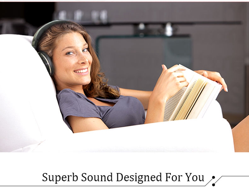 Bluedio UFO Bluetooth Headphones with Mic 3D Bass 8 Drivers HiFi - White