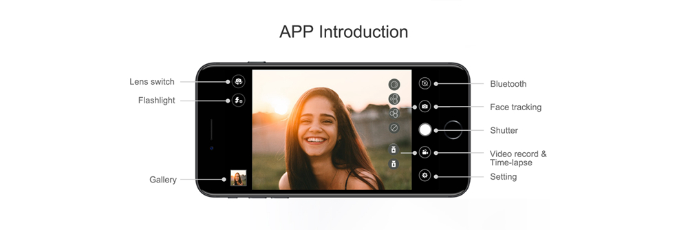 FUNSNAP Capture 3-Axis Brushless Handheld Gimbal Stabilizer for Smartphone