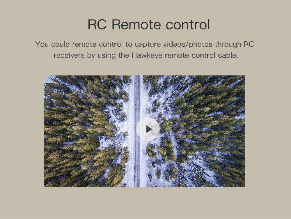 Hawkeye Firefly 8 2160P 170 Degree Wide Angle Bluetooth WiFi HDR FPV Action Camera Built-in Microphone - Wide Angle Lens