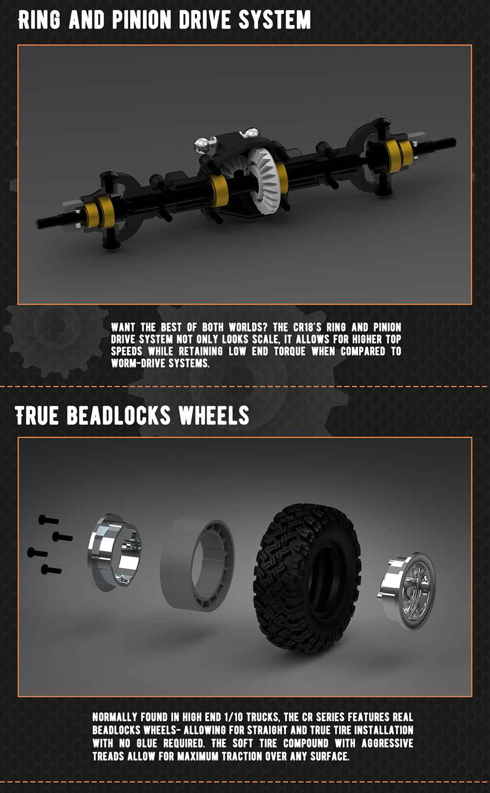 Hobby Plus CR-18 C10 Body 1/18 2.4G 4WD Brushed MINI RC Crawler Climbing RC Car With LED Light RTR - Red