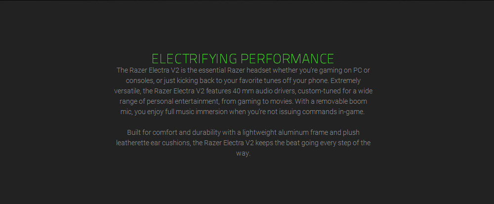 [HK Stock] Razer Electra V2 3.5mm Gaming Headset 7.1 Surround Sound with Detachable Mic for PC/Xbox One/PS4 - Black