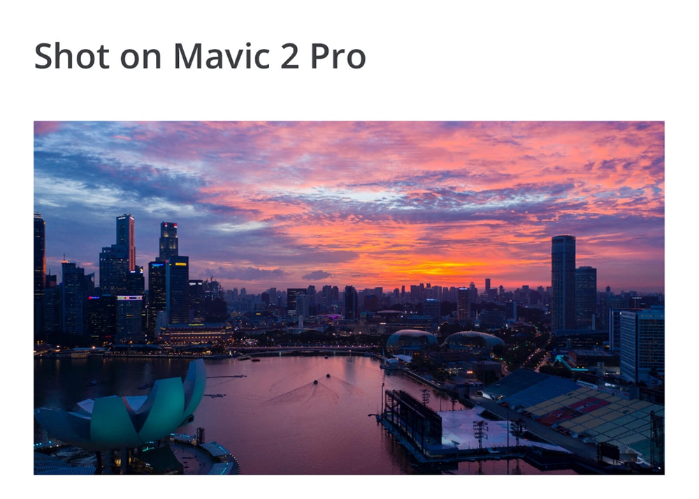 DJI Mavic 2 Pro 3-Axis Gimbal 1" CMOS Sensor Hasselblad Camera 10-bit Dlog-M Color Profile Foldable RC Drone RTF