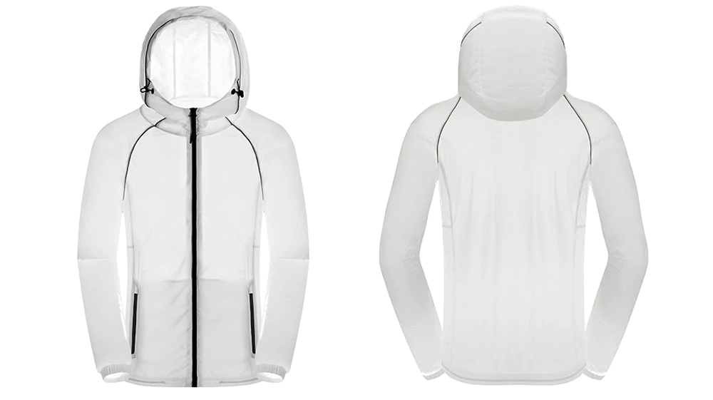 Xiaomi ULEEMARK Sun Protection Clothing Quick Drying Anti-UV Long Sleeve Ultra-thin Sunproof Breathable Coat Size L- Black