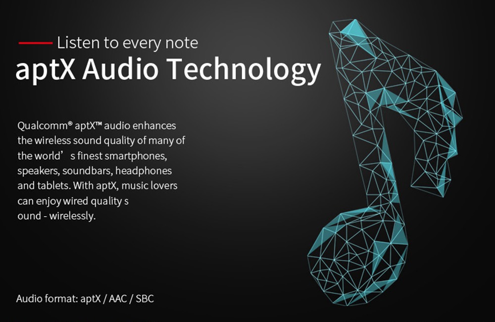 T1-APTX Bluetooth 5.0 TWS Earphones AAC/aptX/SBC Unilateral Use Binaural Call 300mAh Charging Box with Type-C Cable