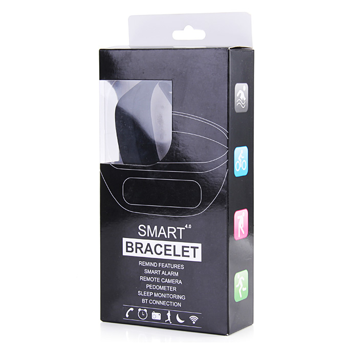 SWB02A Bluetooth 4.0 Sports Smart Bracelet OLED Display Screen Fitness Tracker Pedometer Sleep Monitor Alarm for Android iOS - Green