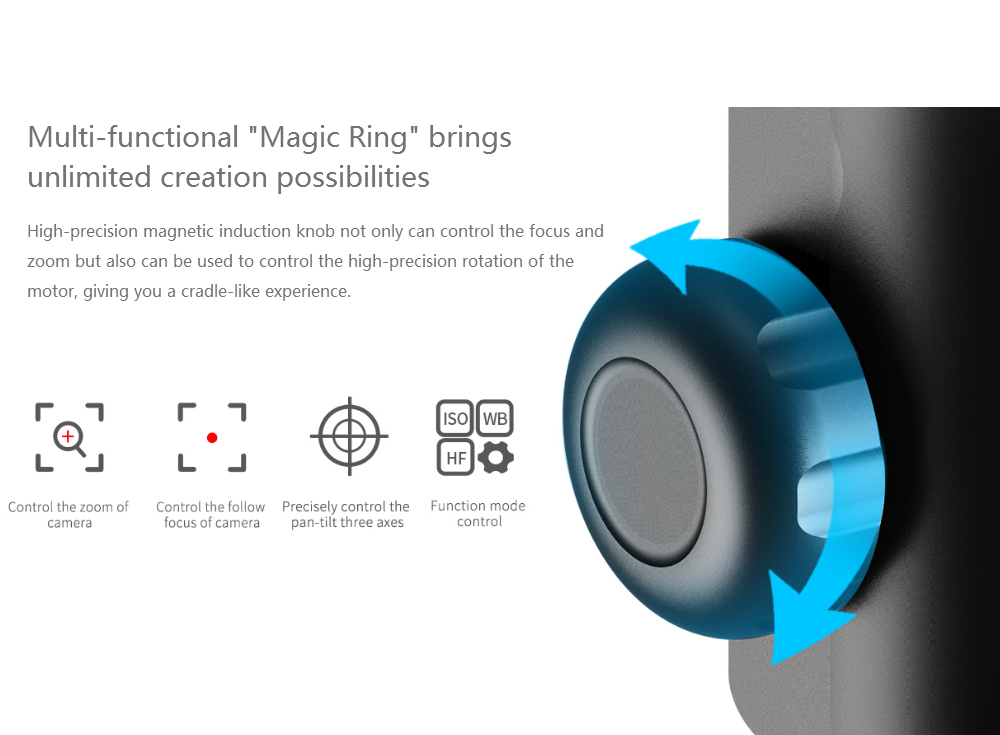 FeiyuTech AK4000 3-Axis Handheld Gimbal Stabilizer with LCD Touch Screen Max Load 4kg for Mirrorless DSLR Camera - Black