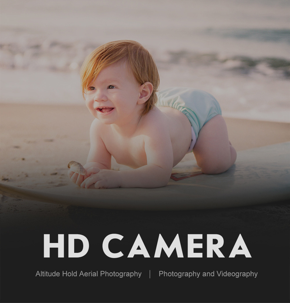 JJRC H53W Shadow WIFI FPV Foldable Drone with 480P Camera Altitude Hold Mode RC Quadcopter BNF - Black