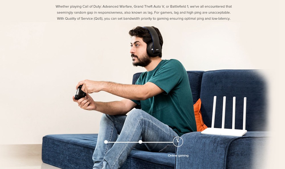 Original Xiaomi Mi WiFi Router 3C 2.4GHz 802.11n 300Mbps 64MB ROM 4 Antennas Smart WiFi Repeater APP Control Support iOS Android - White