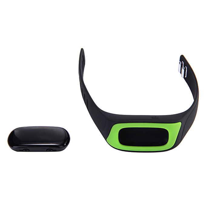 SWB02A Bluetooth 4.0 Sports Smart Bracelet OLED Display Screen Fitness Tracker Pedometer Sleep Monitor Alarm for Android iOS - Green