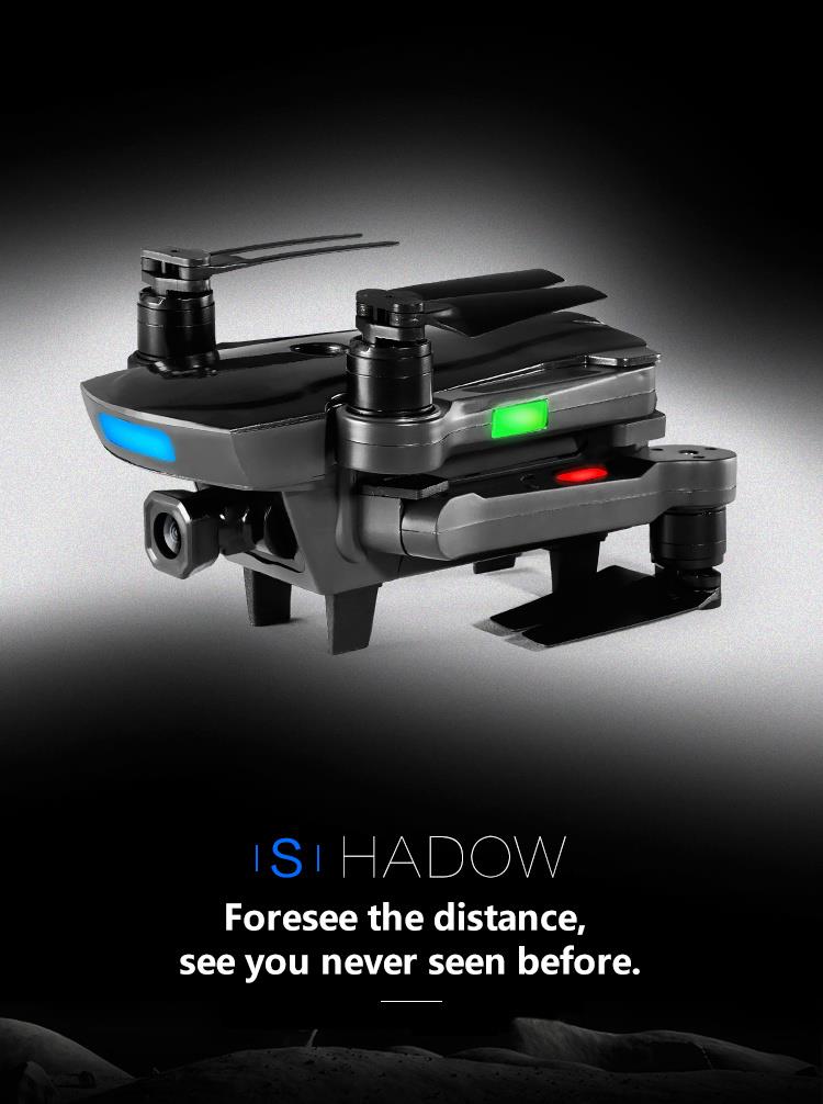 AOSENMA CG033 5G 1080P FHD WIFI FPV Self-stable One-Axis Gimbal Foldable Brushless RC Quadcopter with GPS Follow Me Mode RTF - Blue