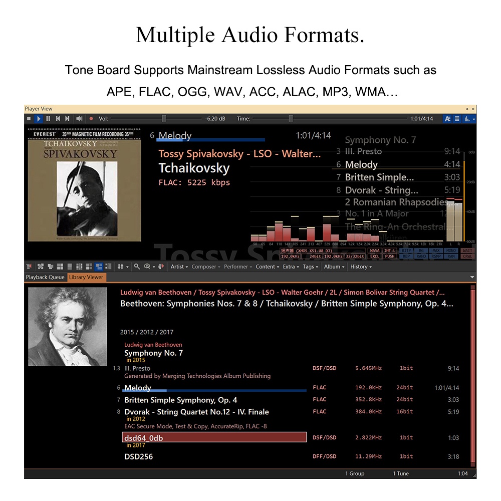 Khadas Tone Board VIMs Edition Hi-Res Audio XMOS ES9038Q2M DAC DSD256 384KHz 32 Bit Stereo Mobile Audio DAC