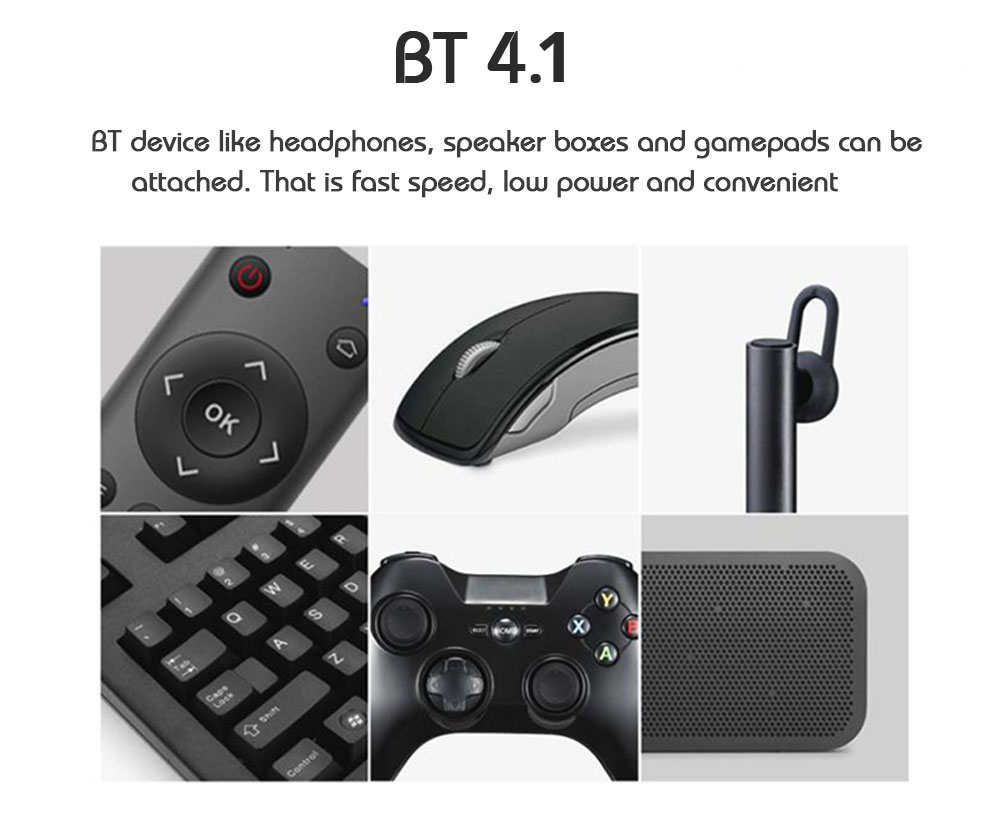 H96 Mini Amlogic S905W 2GB/16GB KODI 17.6 Android 7.1.2 TV BOX 2.4G/5G Dual Band WIFI Bluetooth LAN HDMI