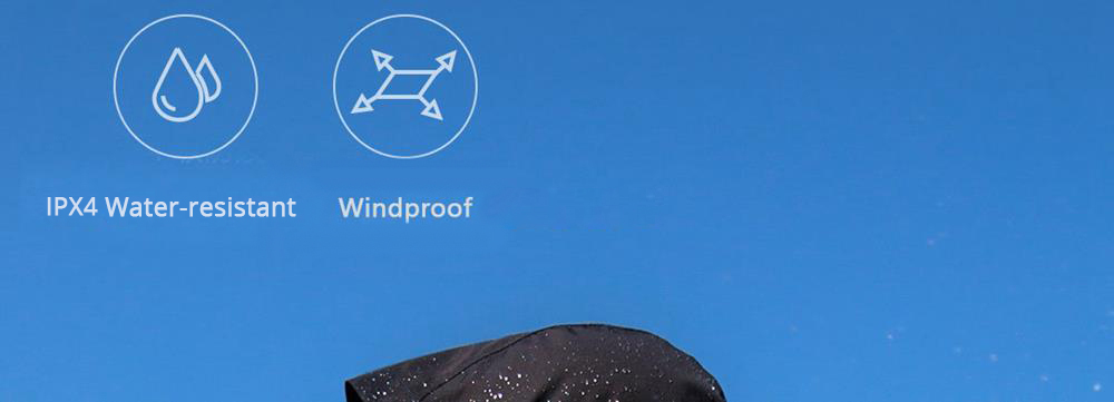 Xiaomi Men Backpack Jacket Water-resistant Sport Coat Size M -Khaki Gray