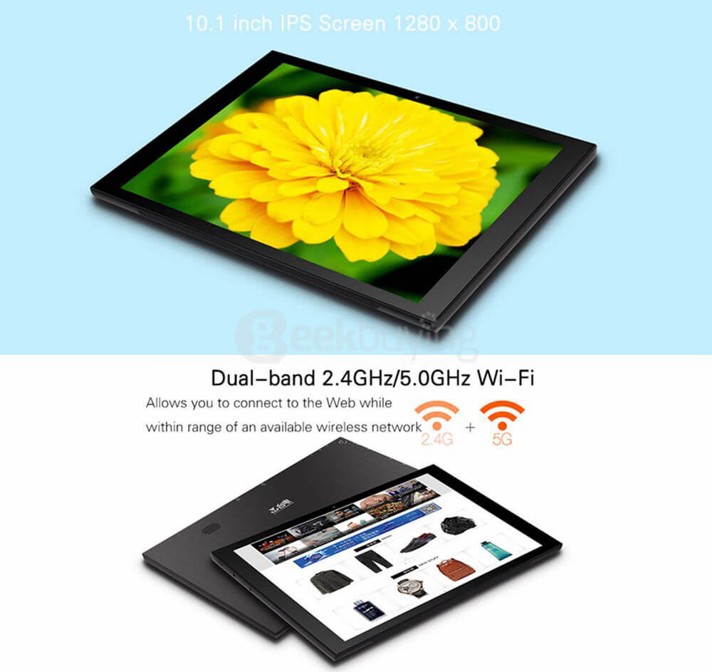 Teclast X10 3G Phablet 10.1 inch Android 5.1 1GB/16GB MTK8392 Octa Core 1.7GHz IPS 1280*800 GPS Bluetooth - Black