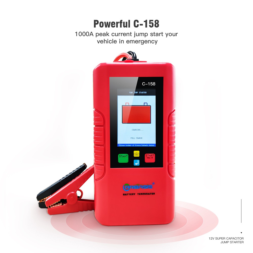 JDiag C158 12V Super Capacitor Jump Starter Red