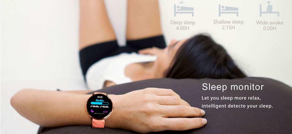Makibes T4 Pro Smart Watch 1.3 Inch TFT Screen IP67 Heart Rate Blood Pressure Oxygen Sleep Monitor - Denim Blue